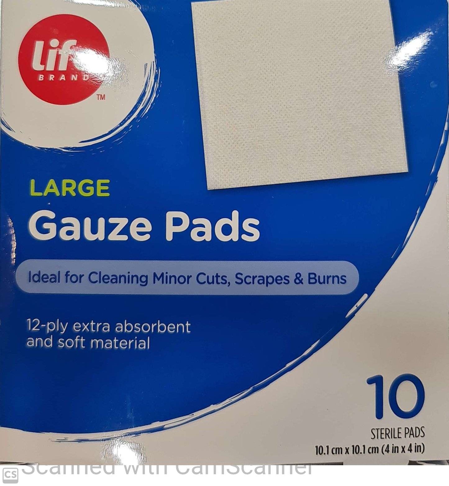 life Gauze pads 10 pads 10.1cm x 10.1cm