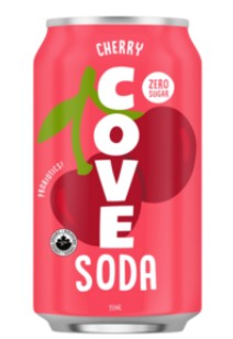 cove soda can cherry 355ml