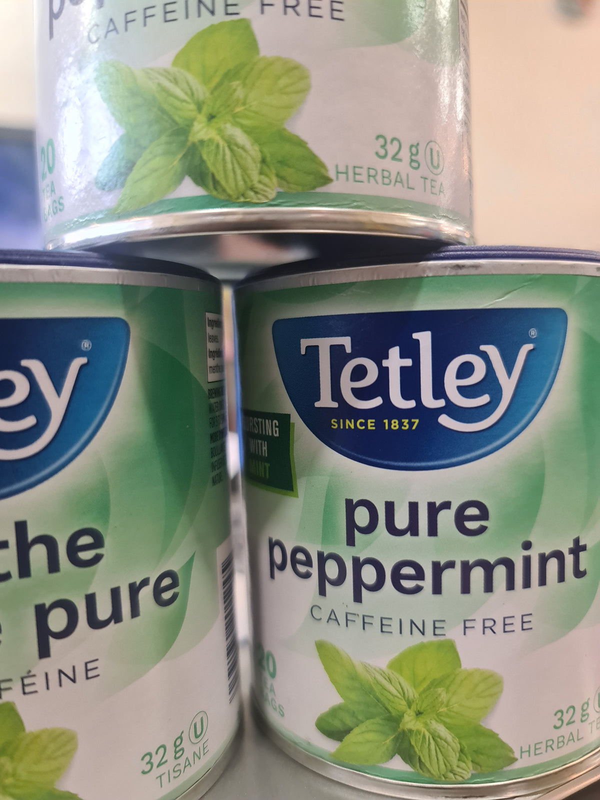 Tetley pure peppermint tea 20 bags 32g