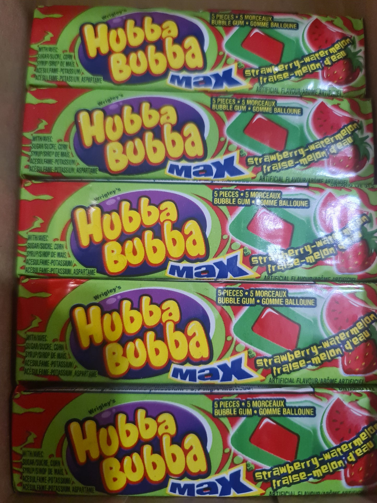 Hubba Bubba chewing gum strawberry melon 5pcs/box