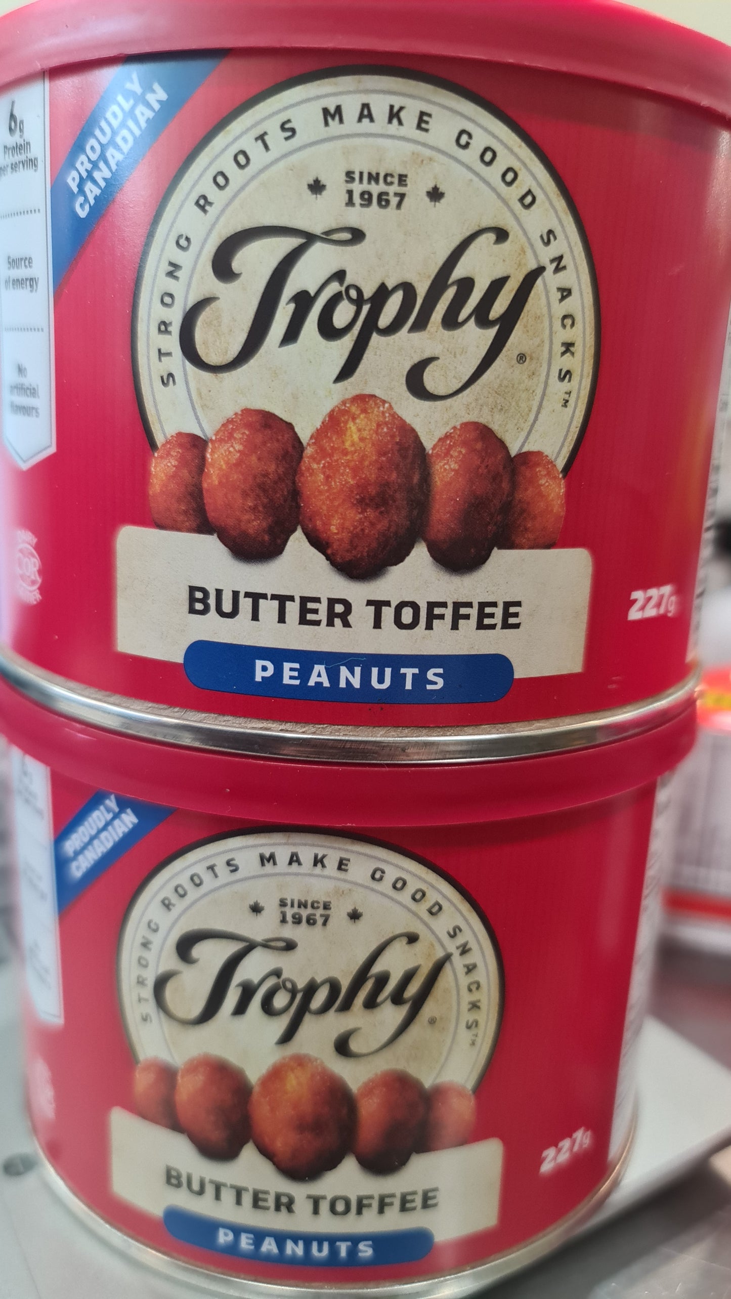 Trophy butter toffee peanuts 80% 200g