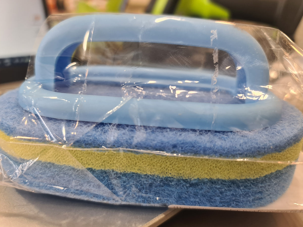 Sponge tube and tile cleaner with handle 1/pack