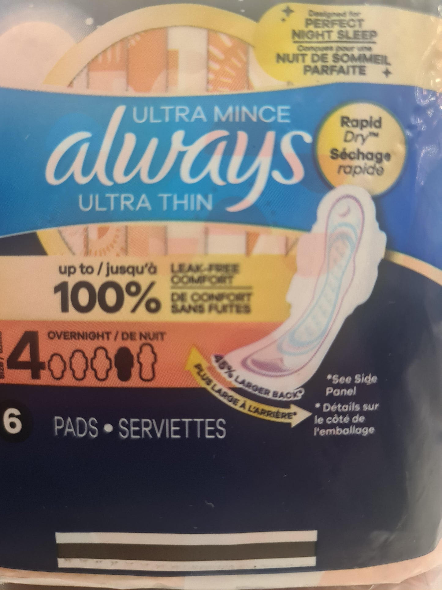 Always ultra thin long s4 6 pads