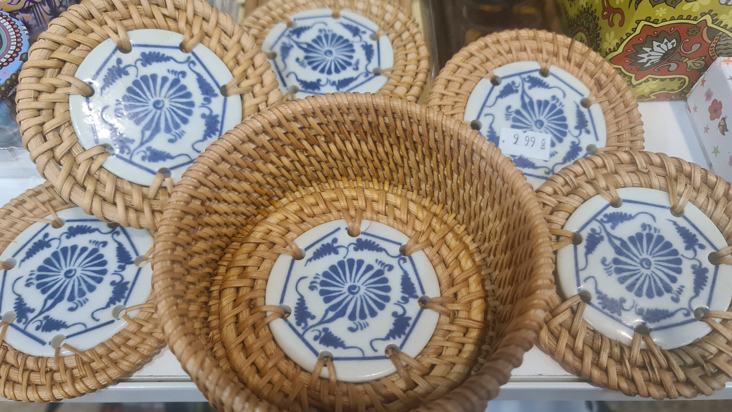 VN cup mat & holder set (6 pcs)