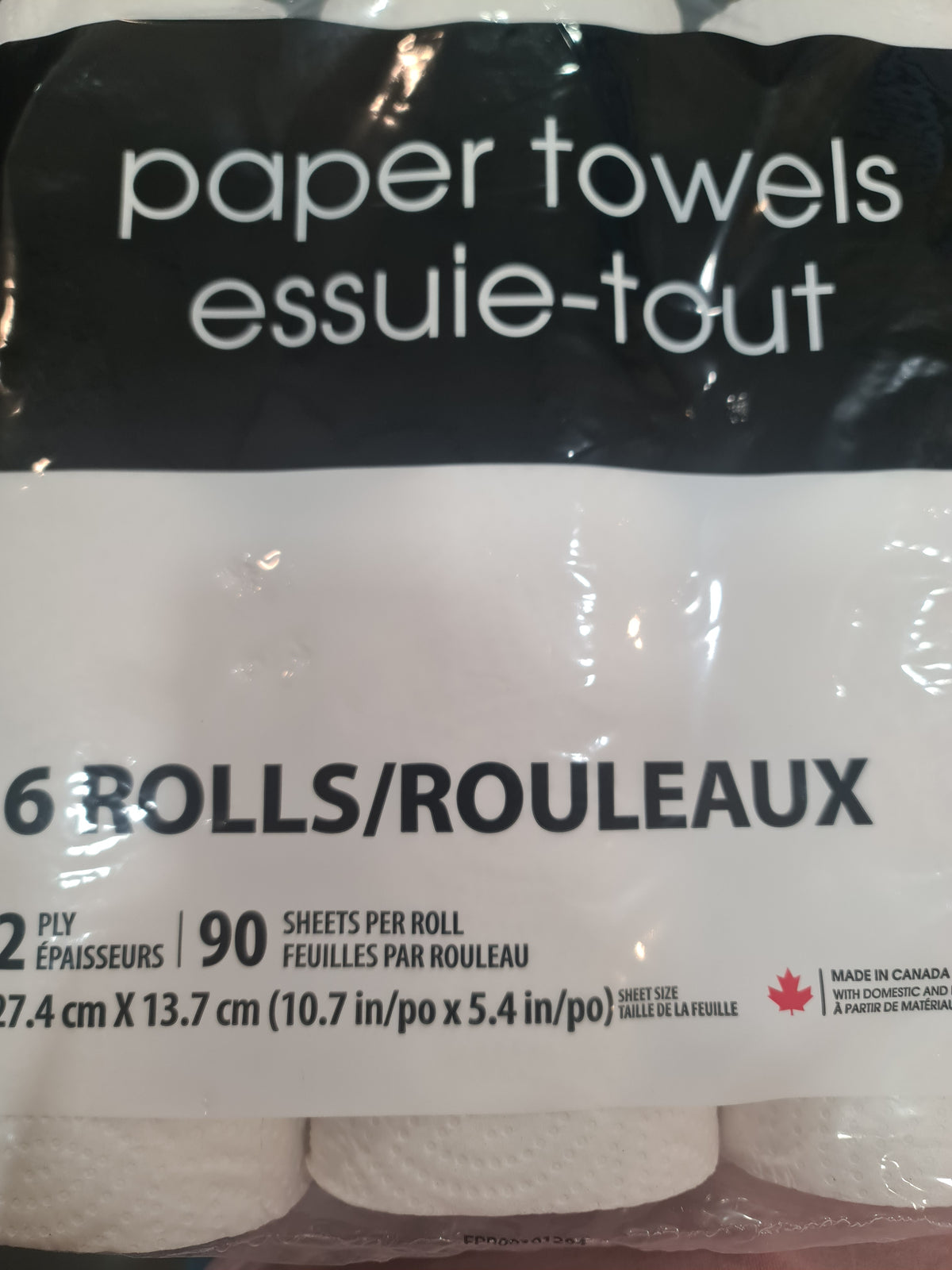 Paper towel 6/pack