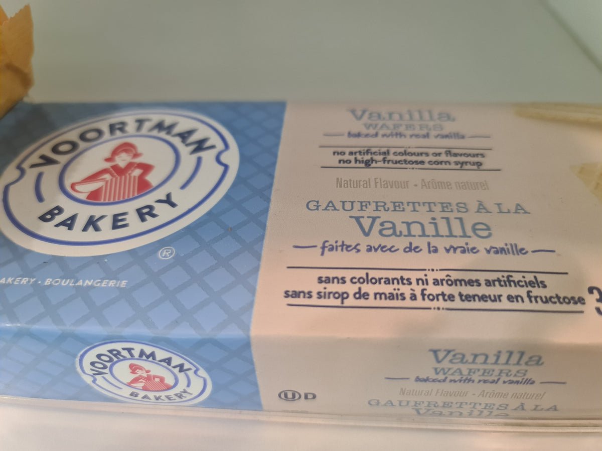 Voortman Wafer vanilla no sugar 250g