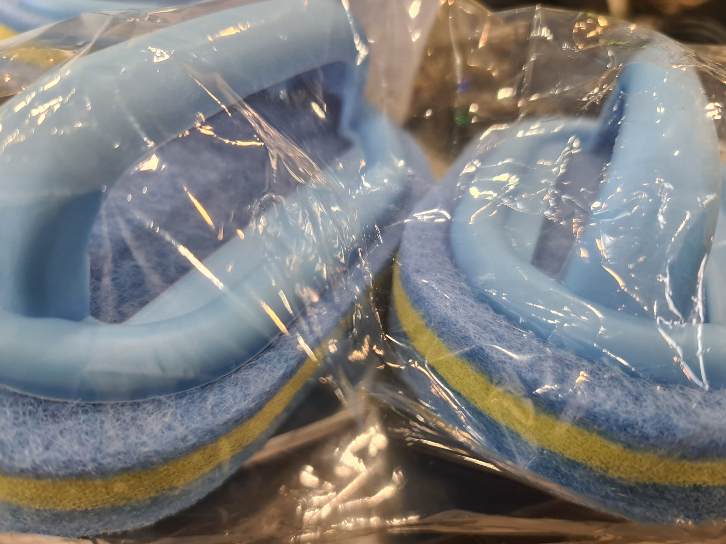 Sponge tube and tile cleaner with handle 2/pack