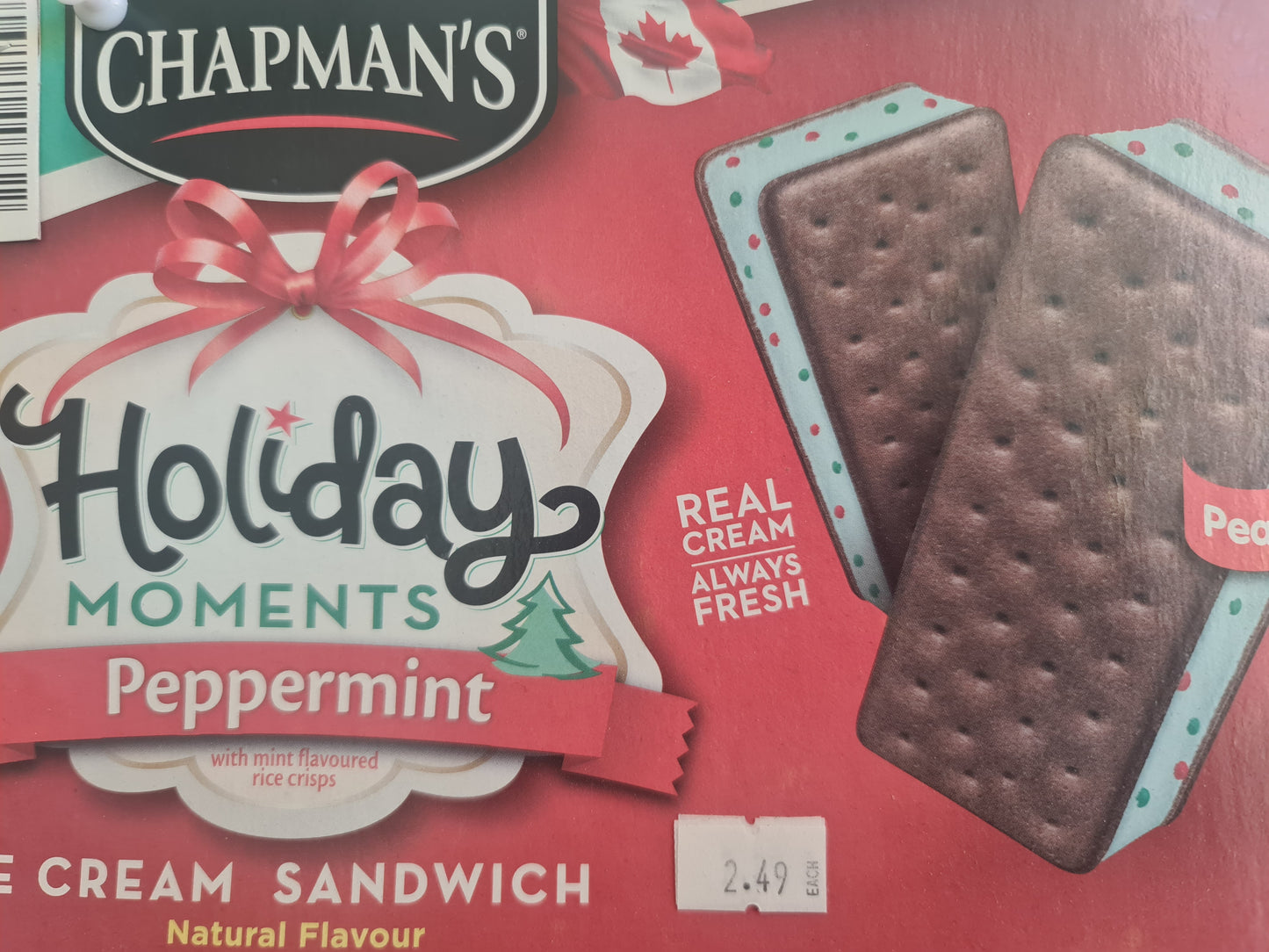 Chapman's sandwiches ice cream bar 120ml