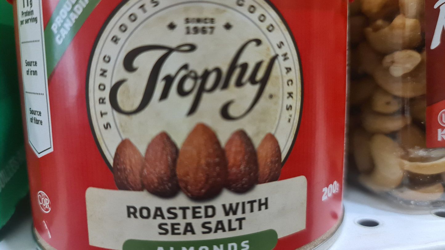 Trophy sea salt roasted almonds 200g