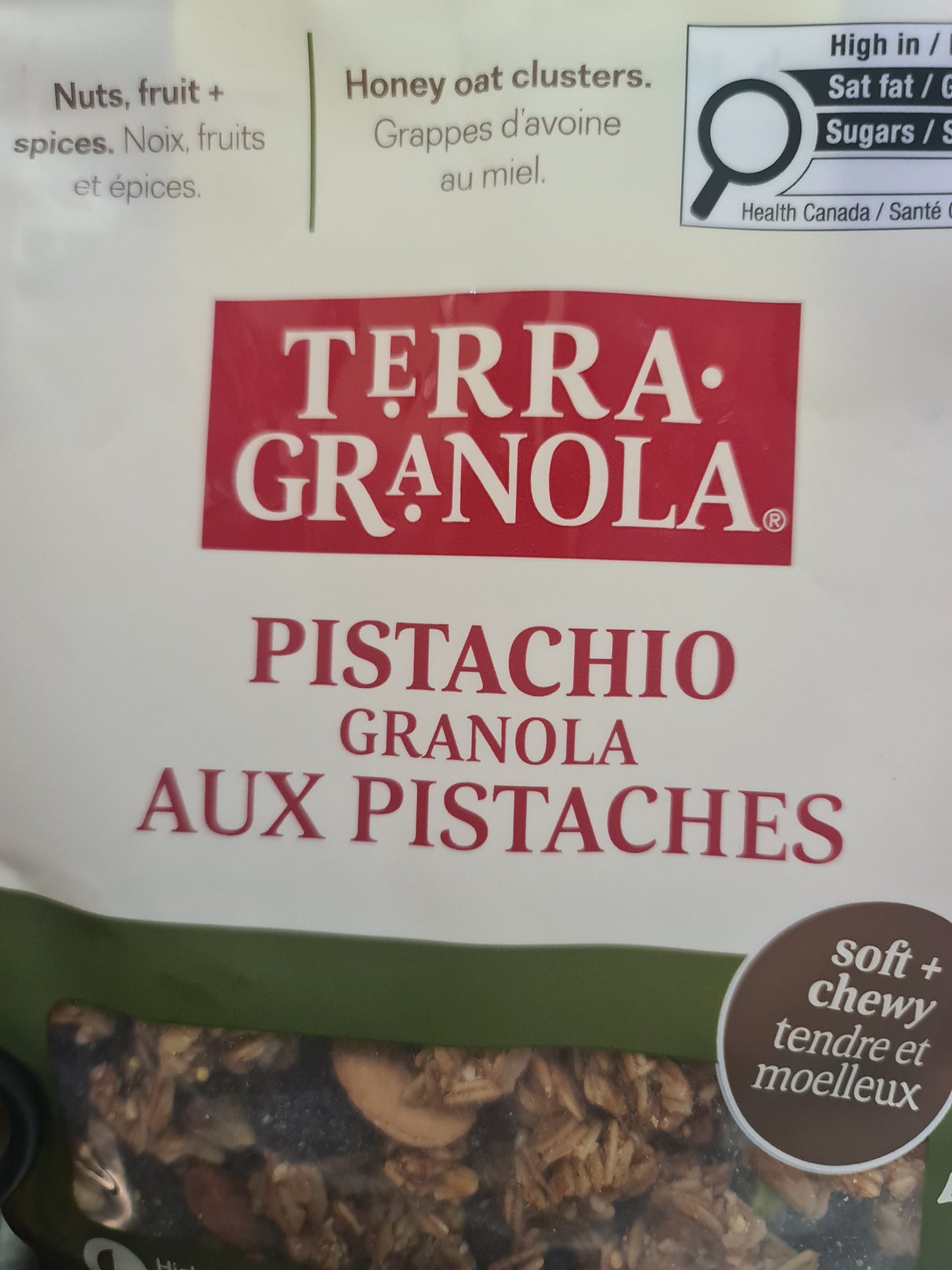 Terra granola pistachio nuts 340g