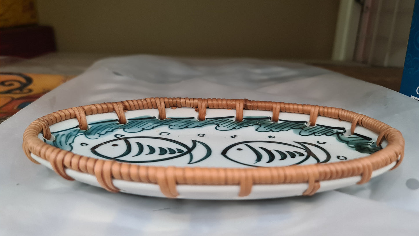 VN oval handicraft bowl