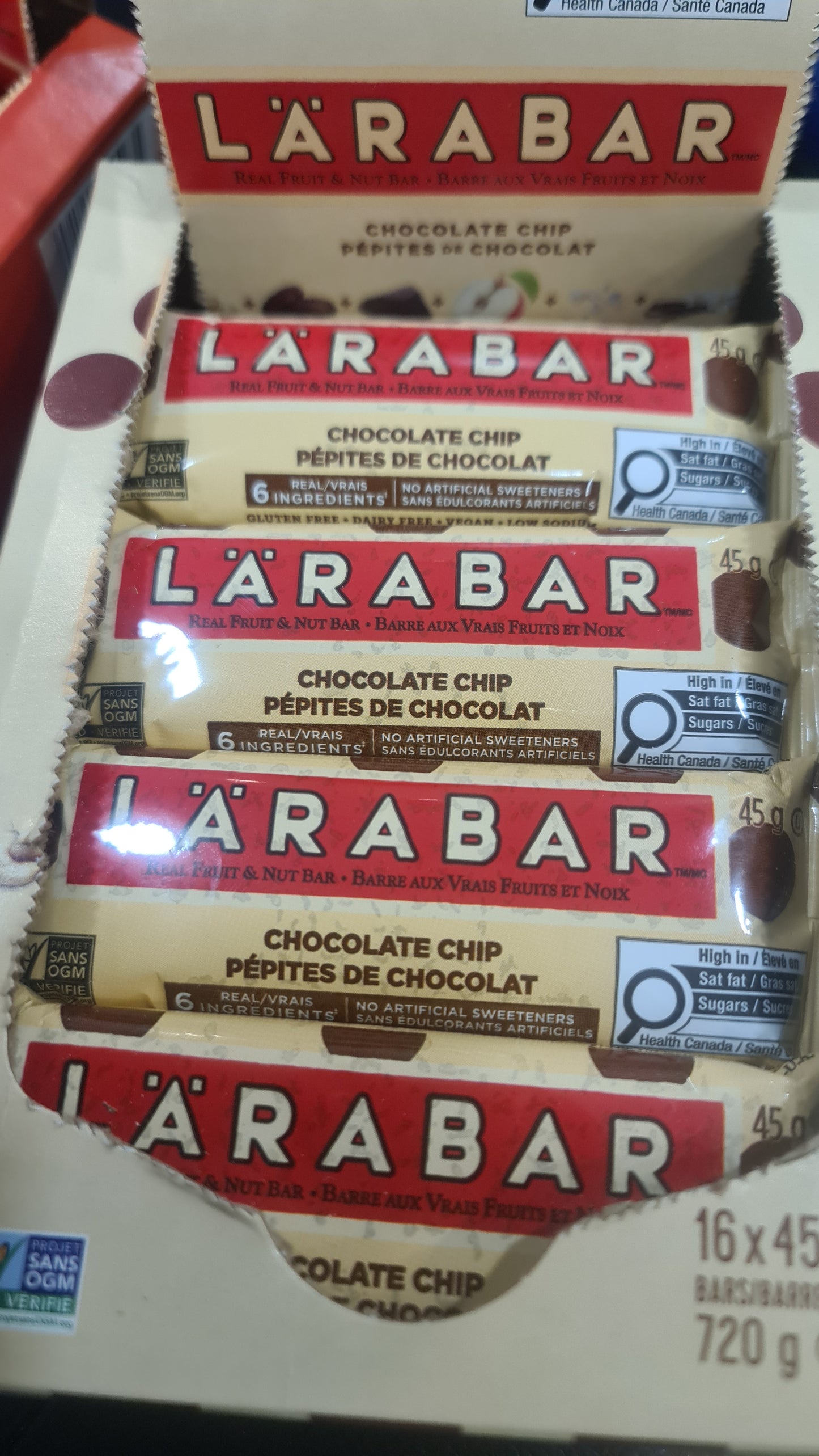 LARABAR choco chip 48g