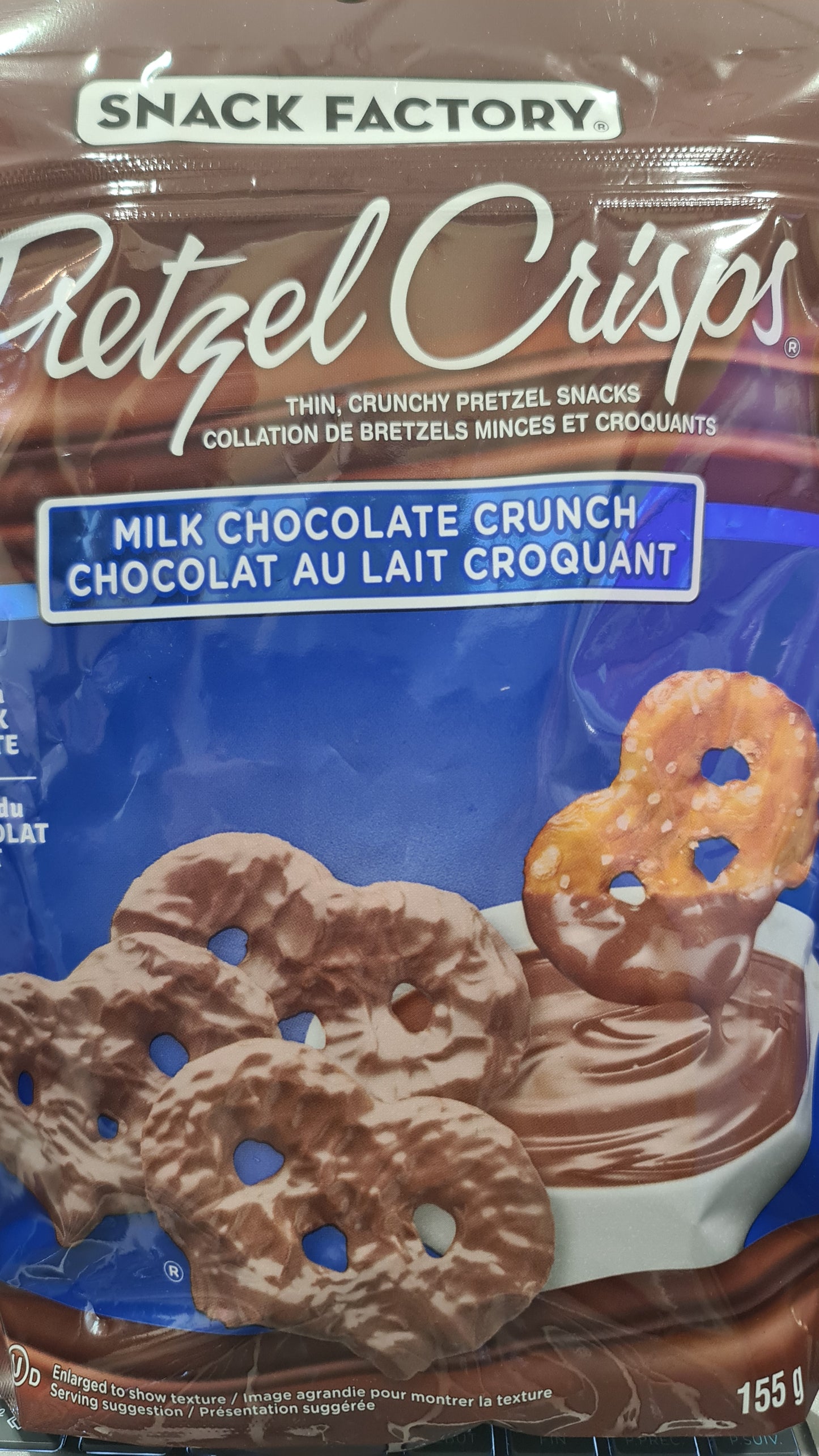 Pretzel Crisps milk choco crunch 155g