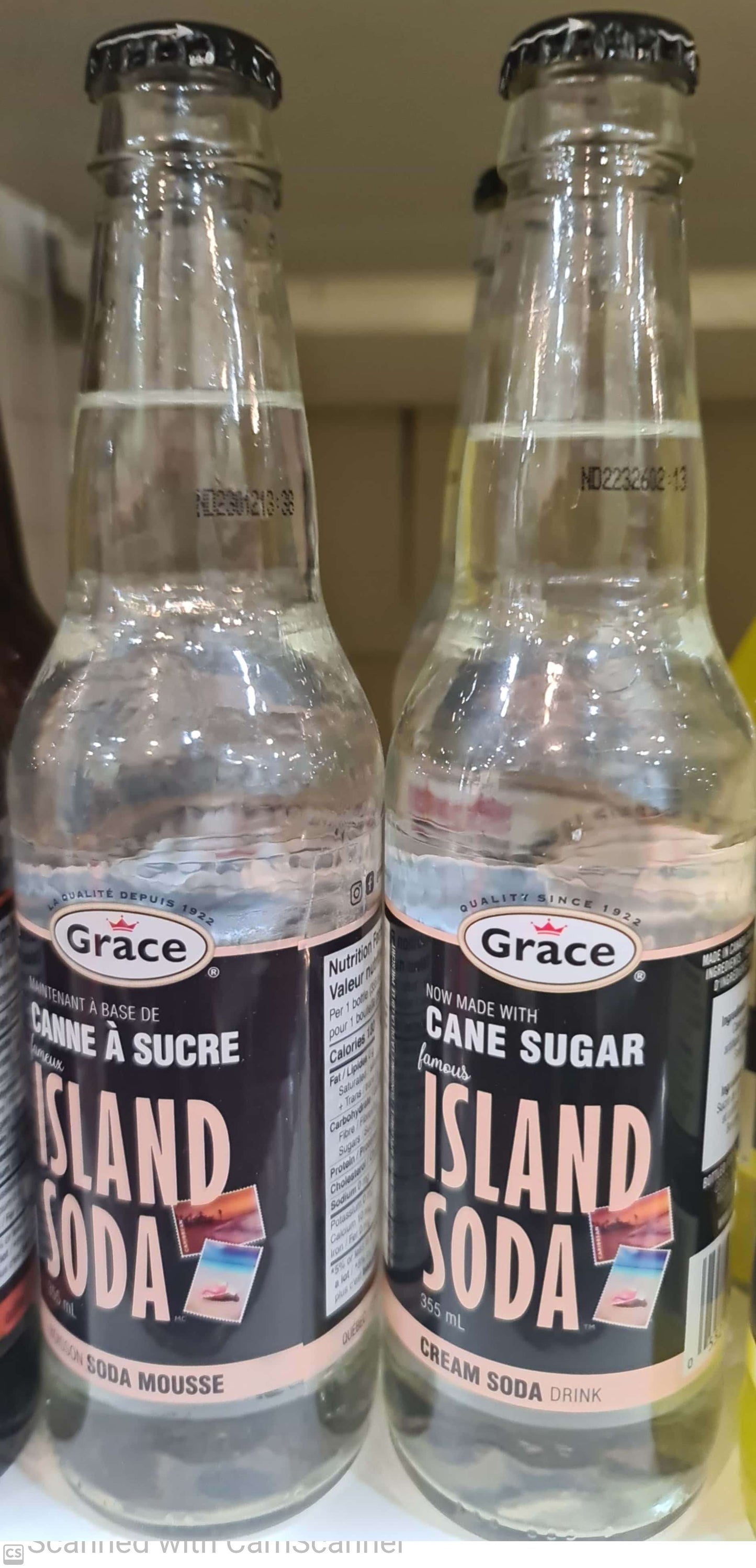 Grace Island soda cream soda 355ml