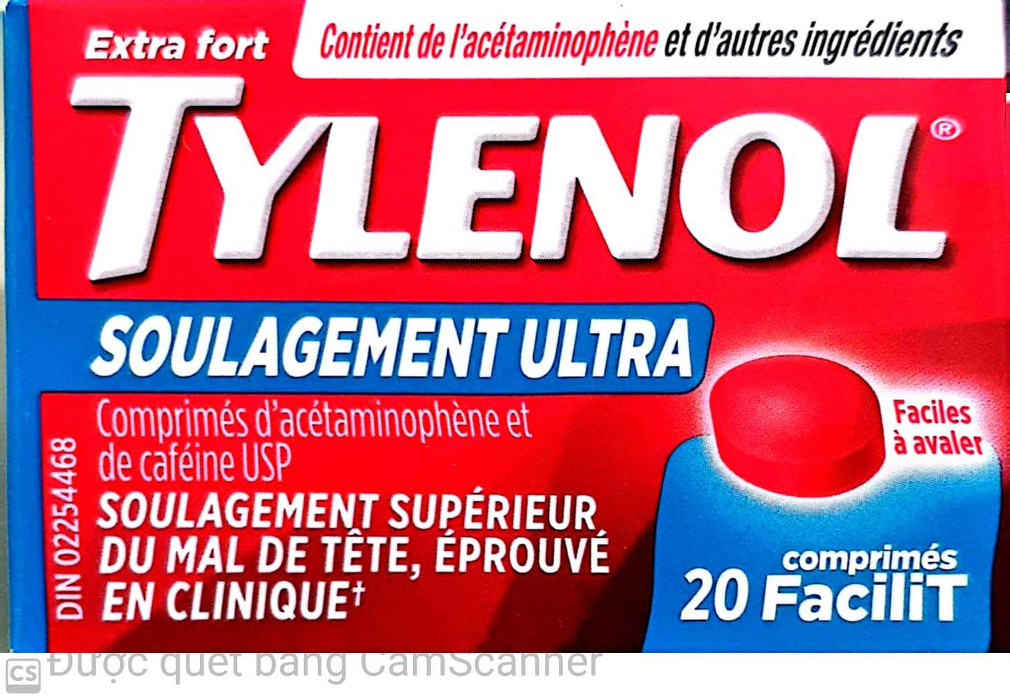 Tylenol migraine ultra relief 20/pack