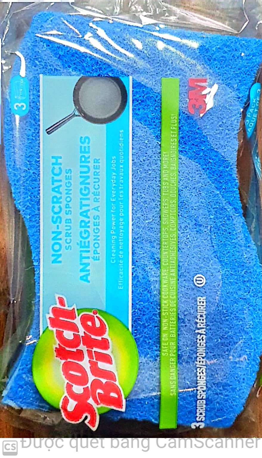 Scotch-brite non scratch scrub sponges 3/pack