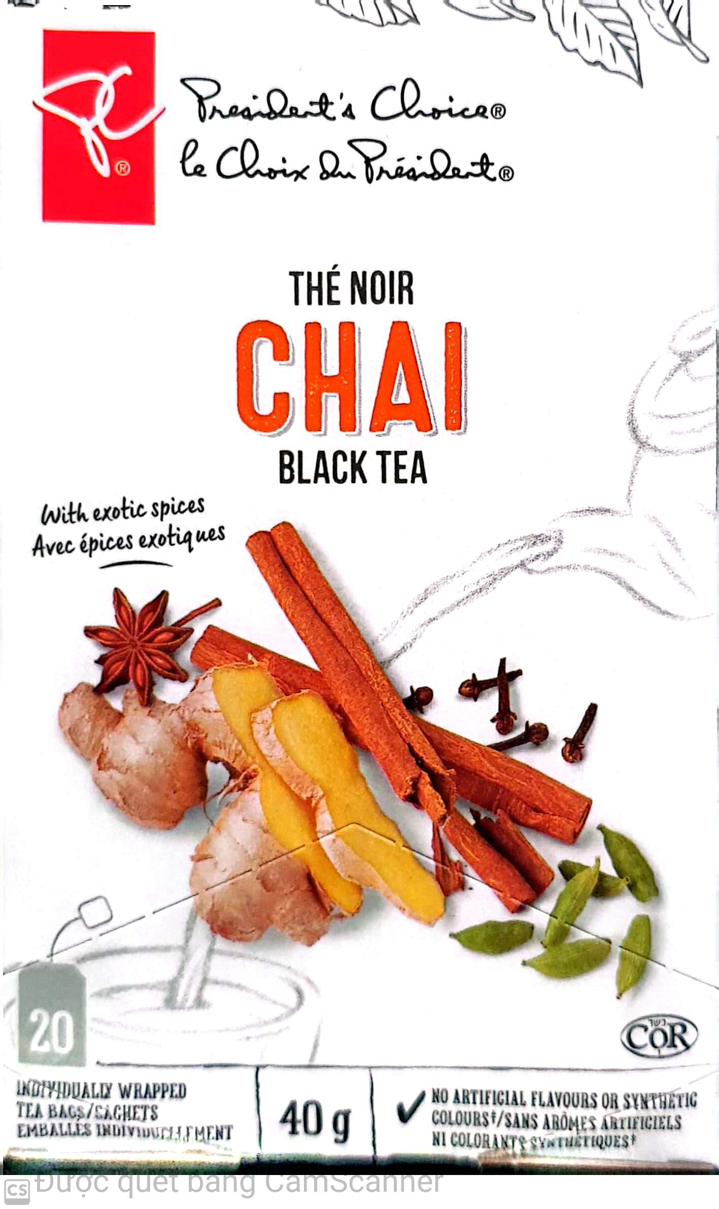 PC Black tea (20 bagsx2g) 40g