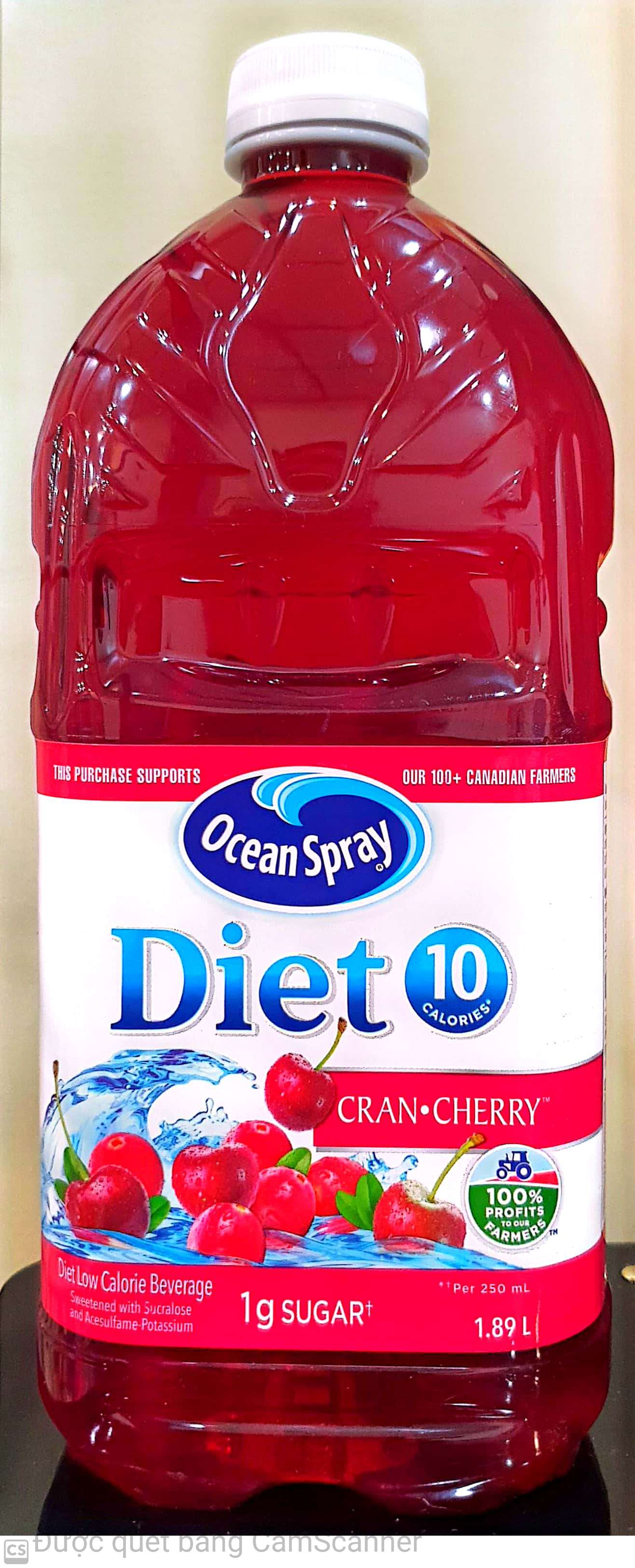 Ocean spray Diete Cran + cherry 1.89L