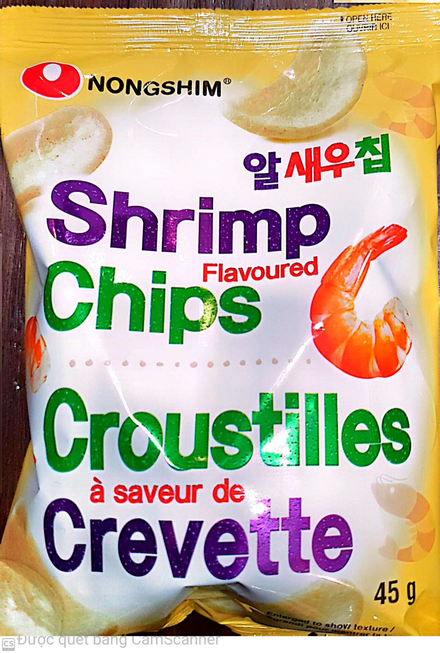 Shrimp chips Korean snack 45g
