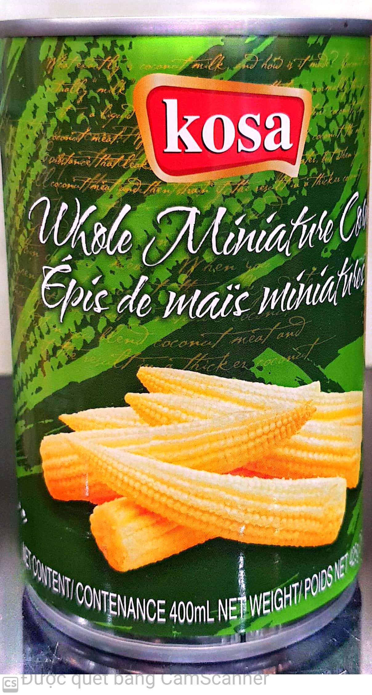 Kosa whole miniature corn