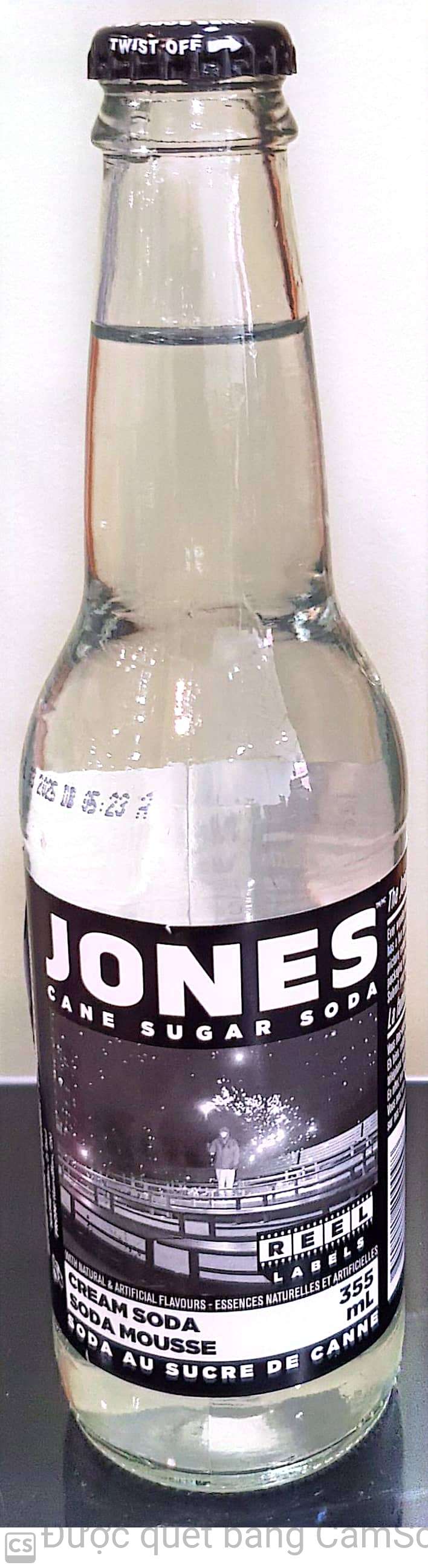 Jones Cane sugar soda 355ml (white)