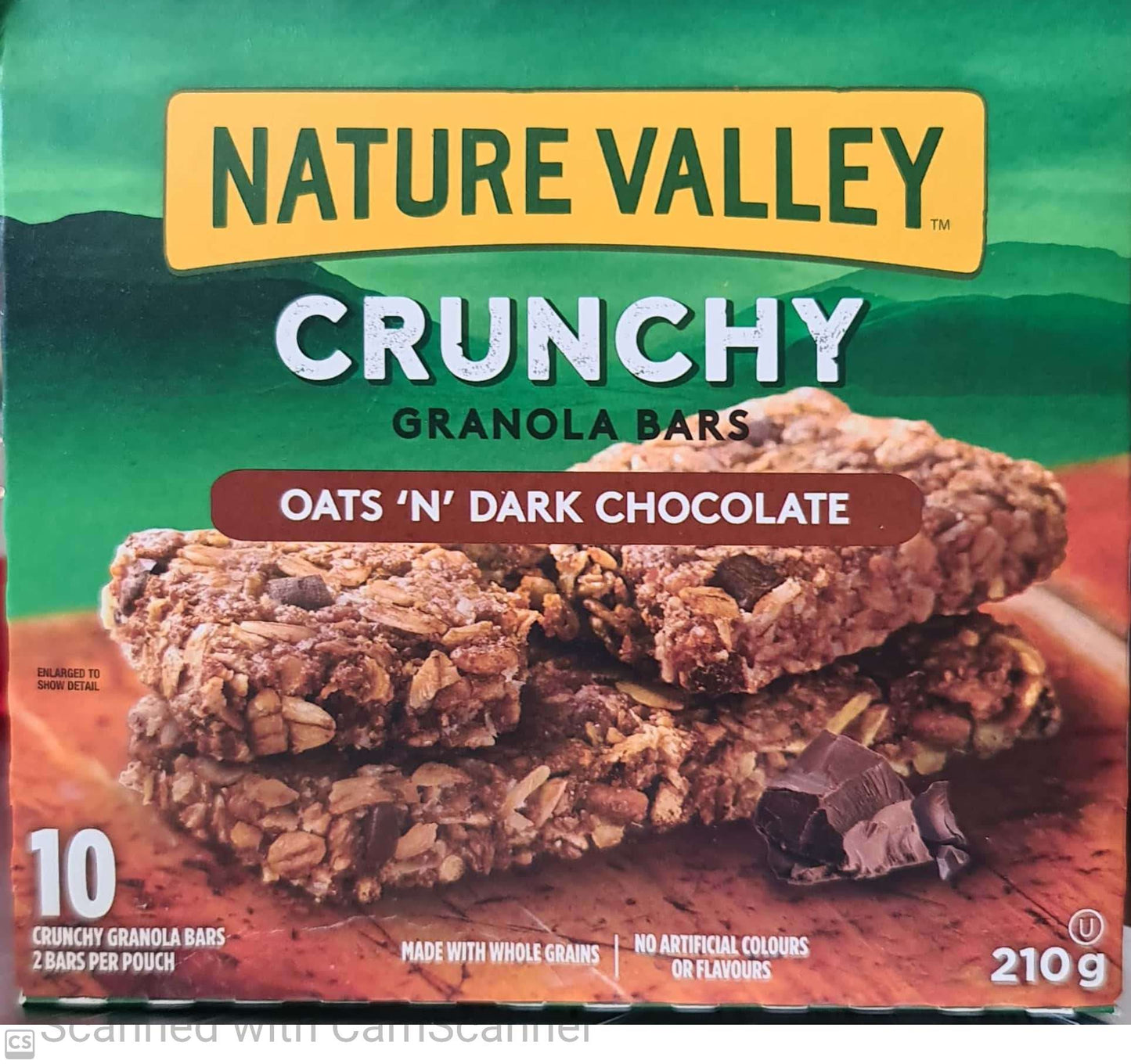 Nature valley Granola bar crunchy dark choco 230g