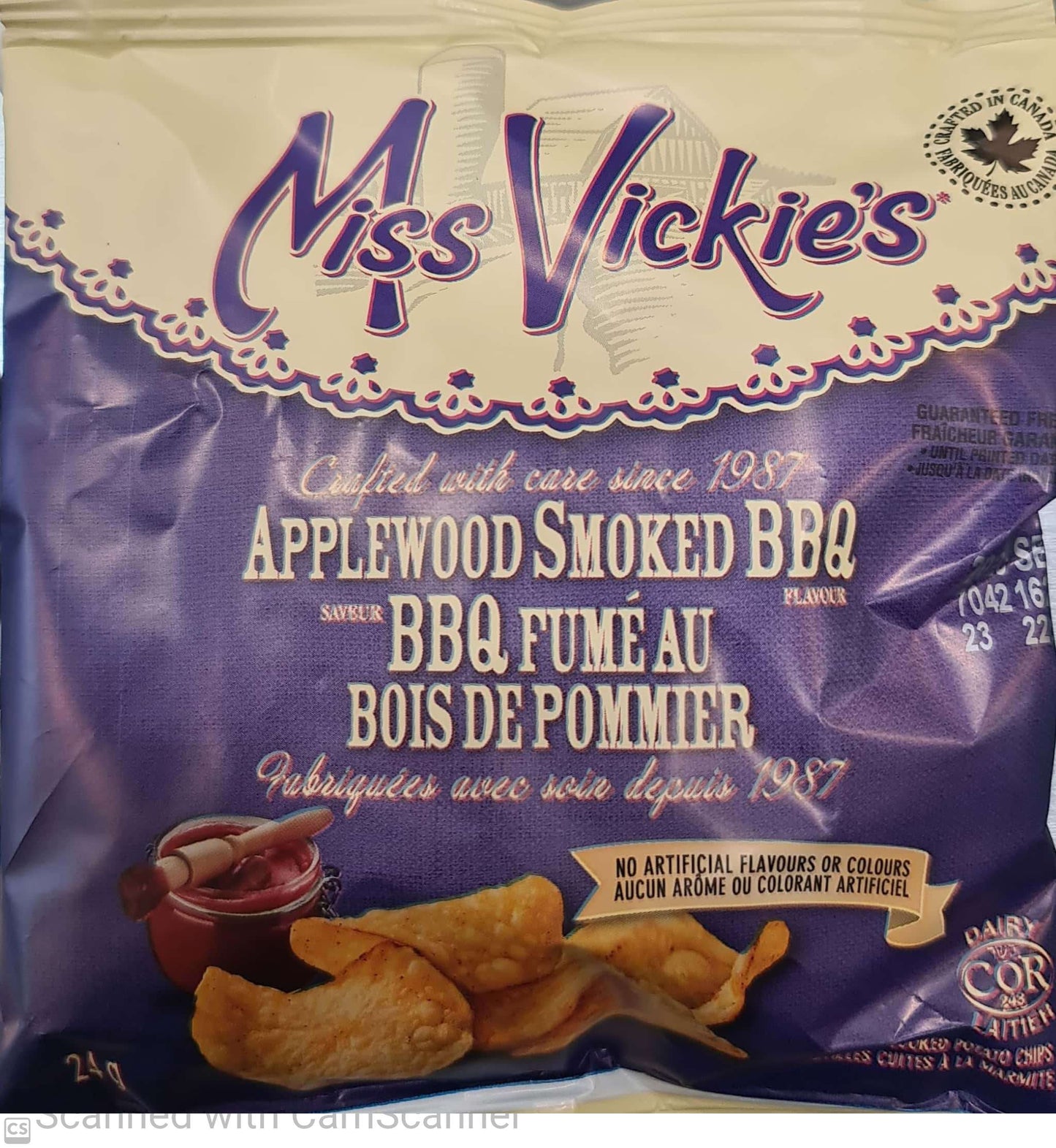 Miss Vickie's Applewood smoked BBQ 24g