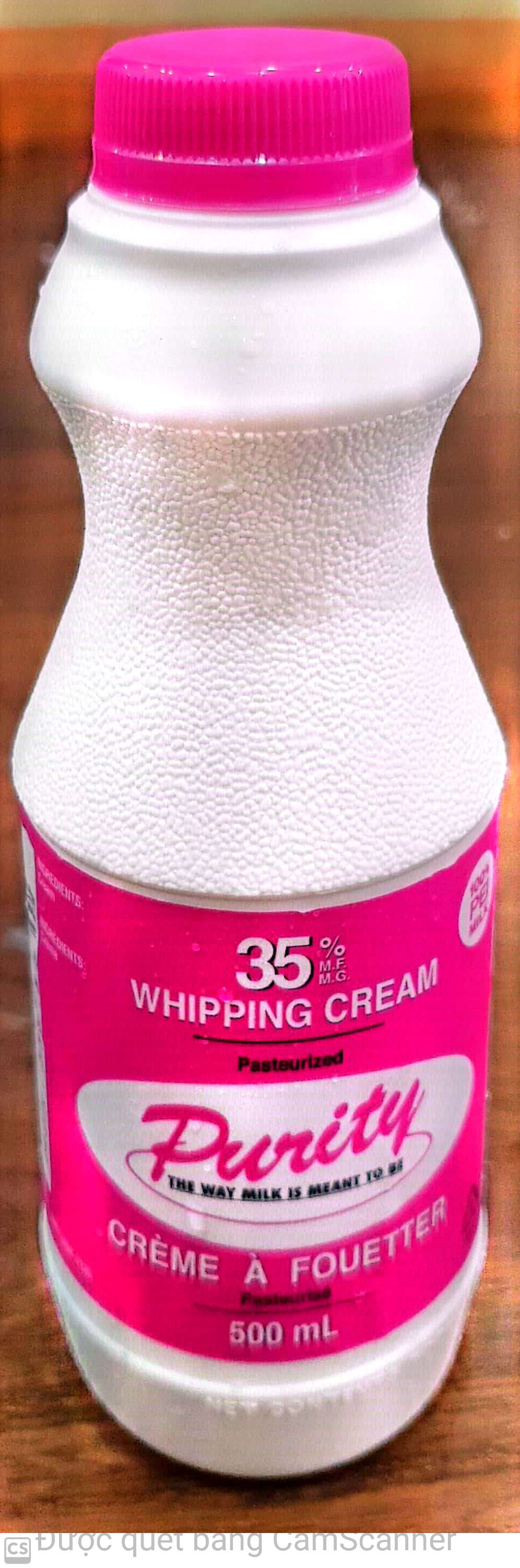 PURITY 35% Whipping cream 500ml