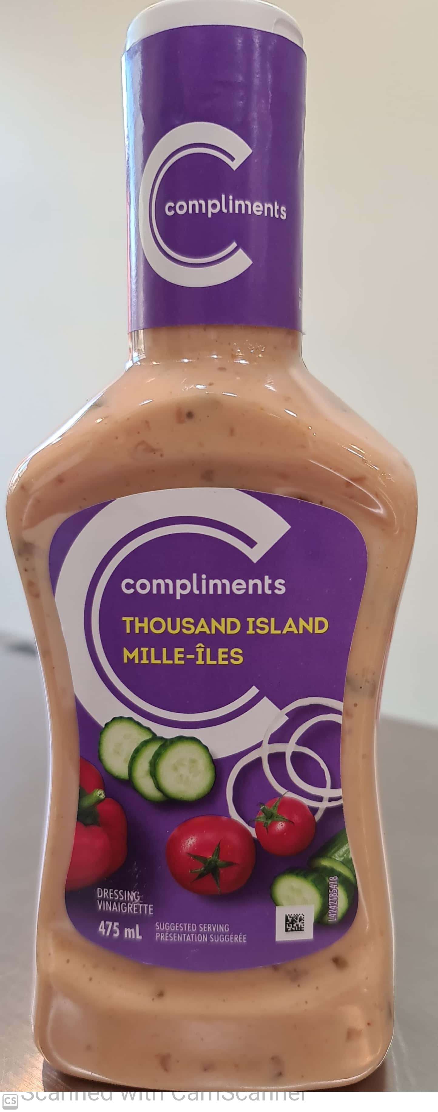 Compliments Thousand island 475ml