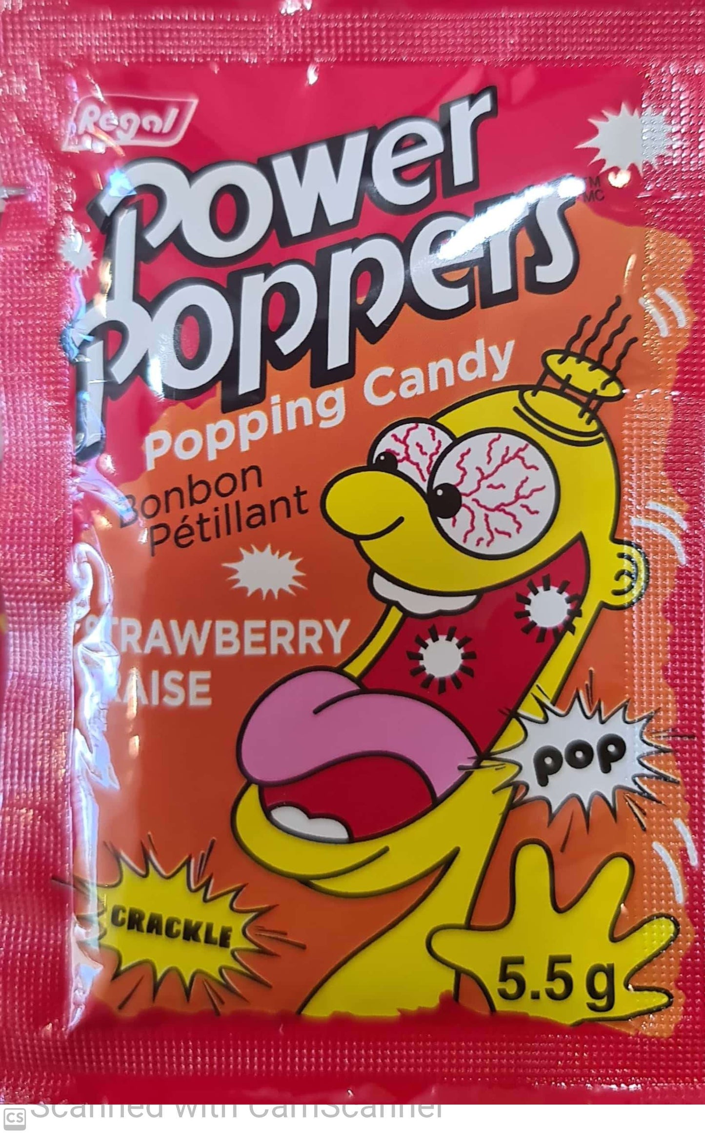 Power poppers Popping candy strawberry 5.5g