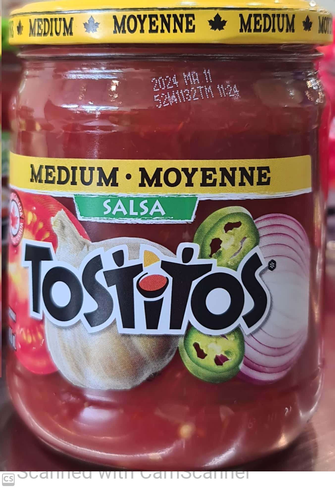 Salsa Tostitos Medium 418ml