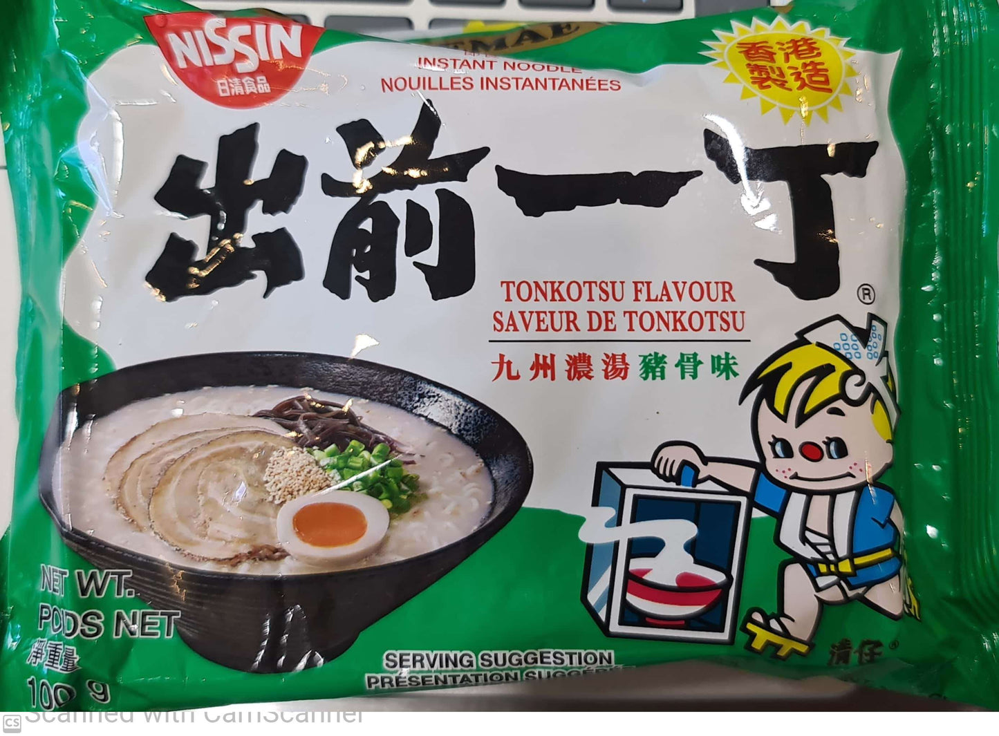 Nissin instant noodle Tonkutsu 100g