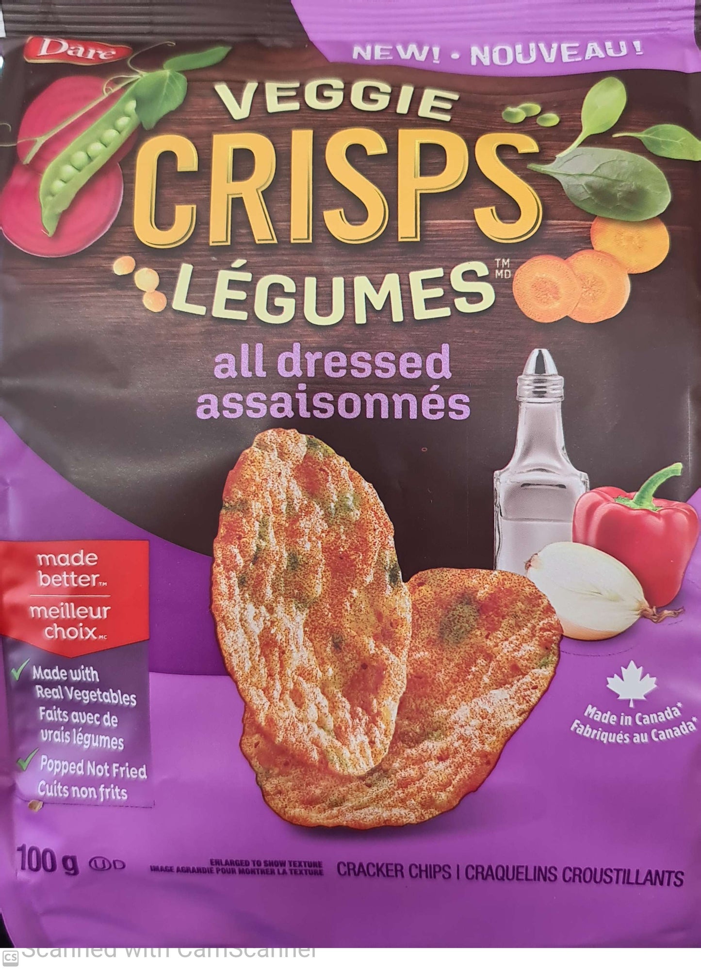 Dare Veggie Crisps all dressed 100g