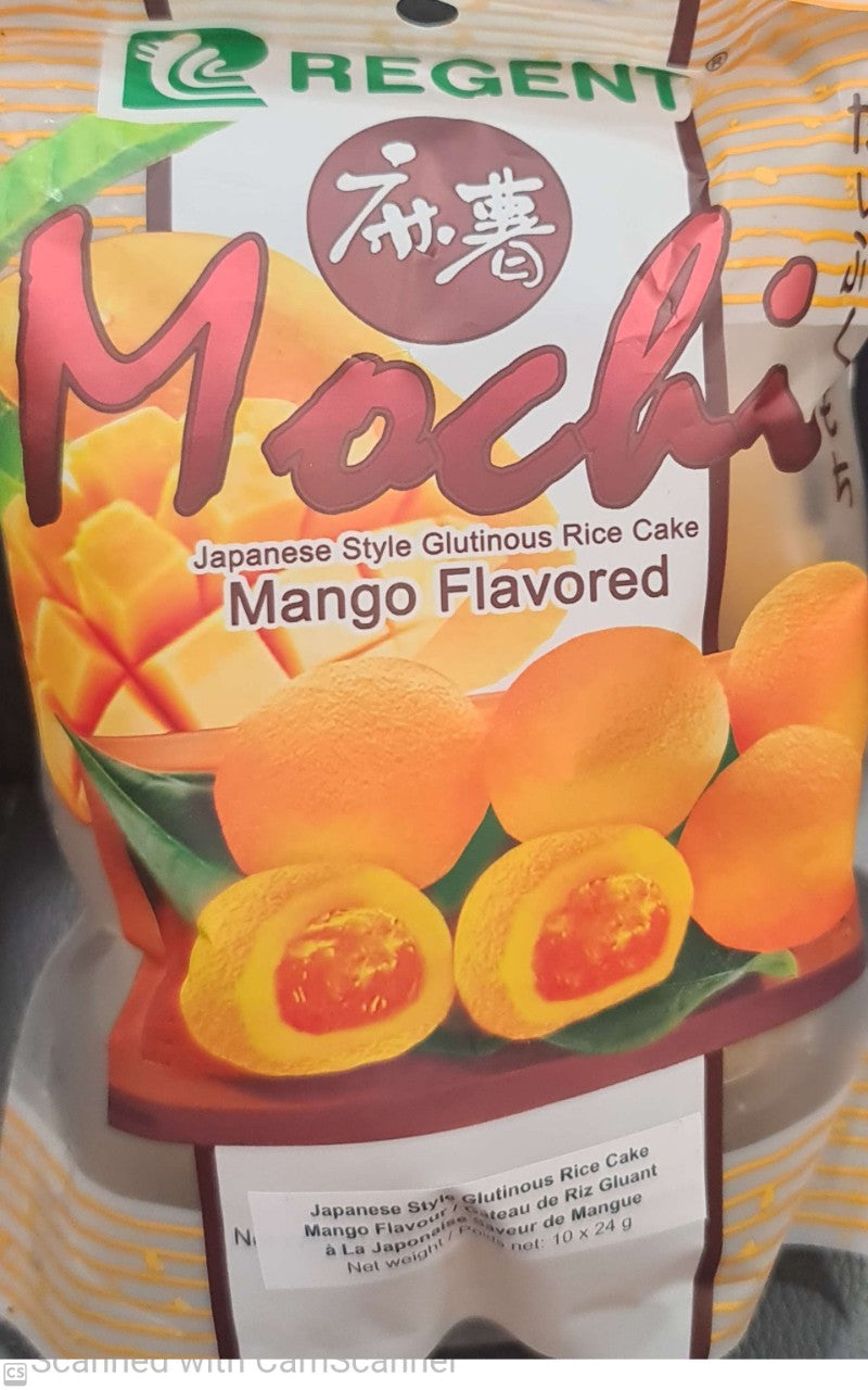 Mochi Japanese glutinous rice cake 10x24g Mango flavored