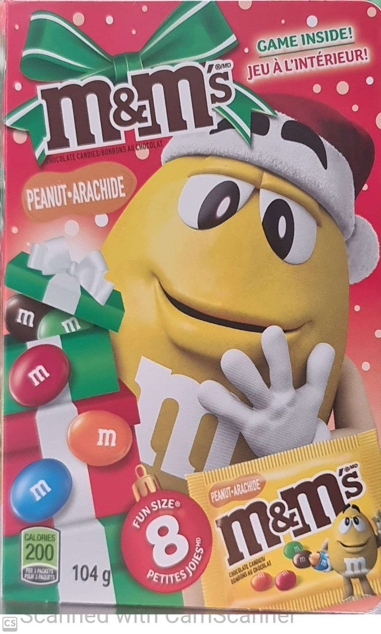 M&M Christmas fun box Peanut 104g (game inside)