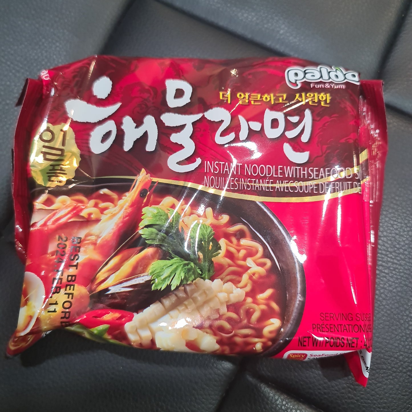 Paldo instant noodle w seafood 120g