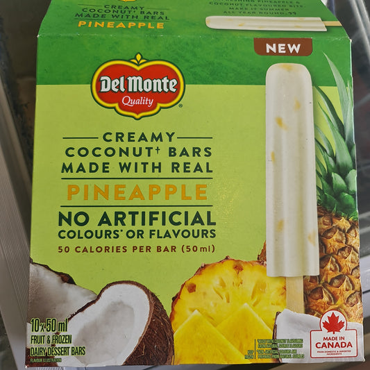 Del monte coconut bar wt pineapple ice cream 1ea