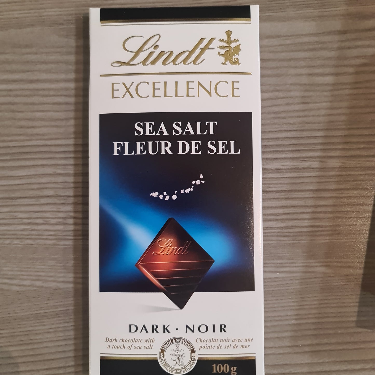 LINDT sea salt dark 100G