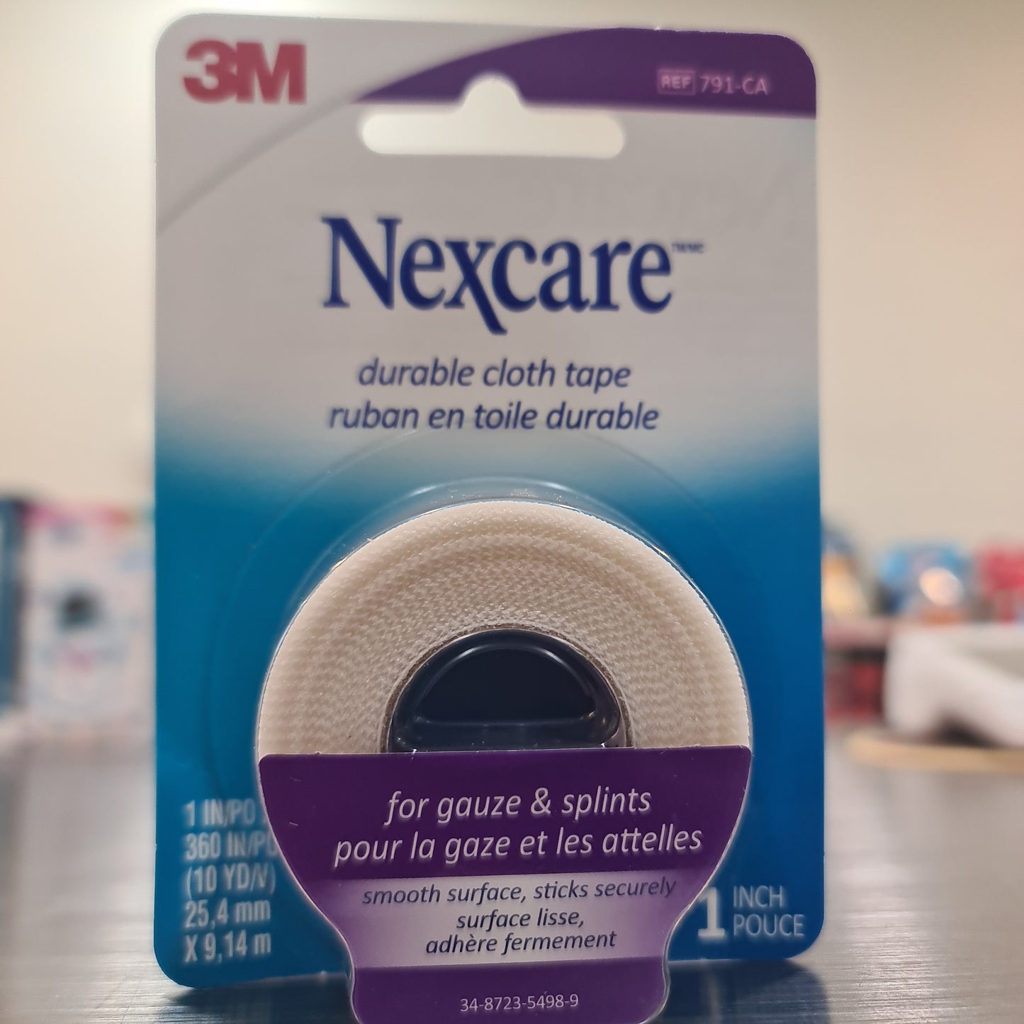 3M nexcare cloth tape first aid 1 inch