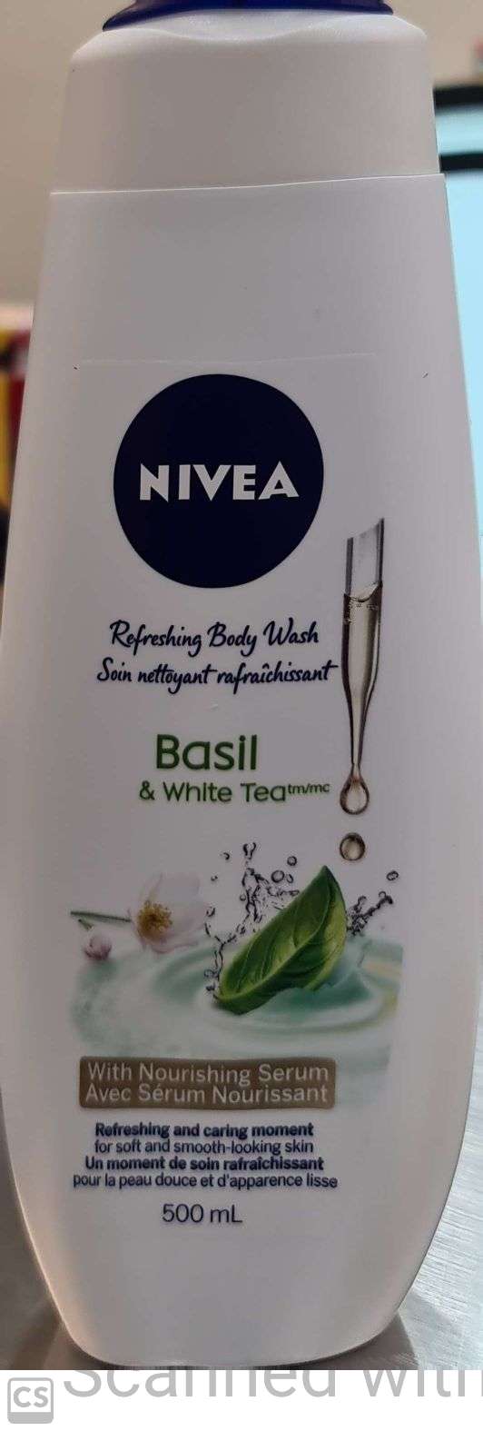 NIVEA Body wash basil & white tea 500ml