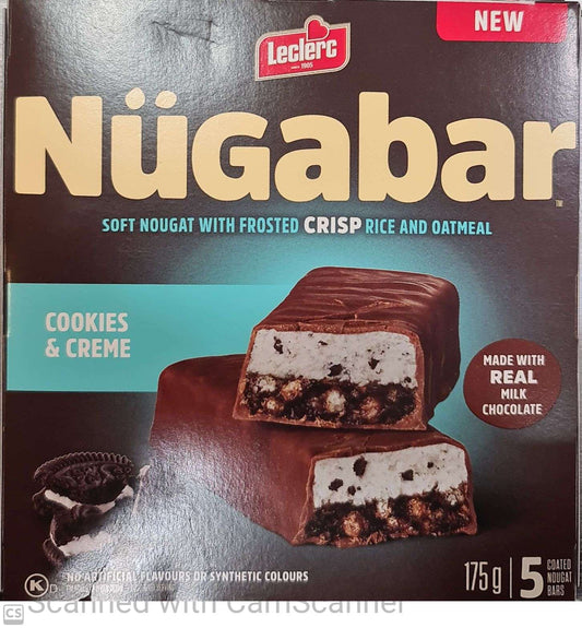 NUGABAR cookies & creme chocolate 5 bars (175g)