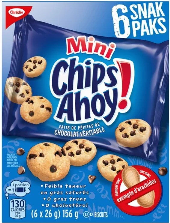 Chips Ahoy mini 6 packs/bag 156g