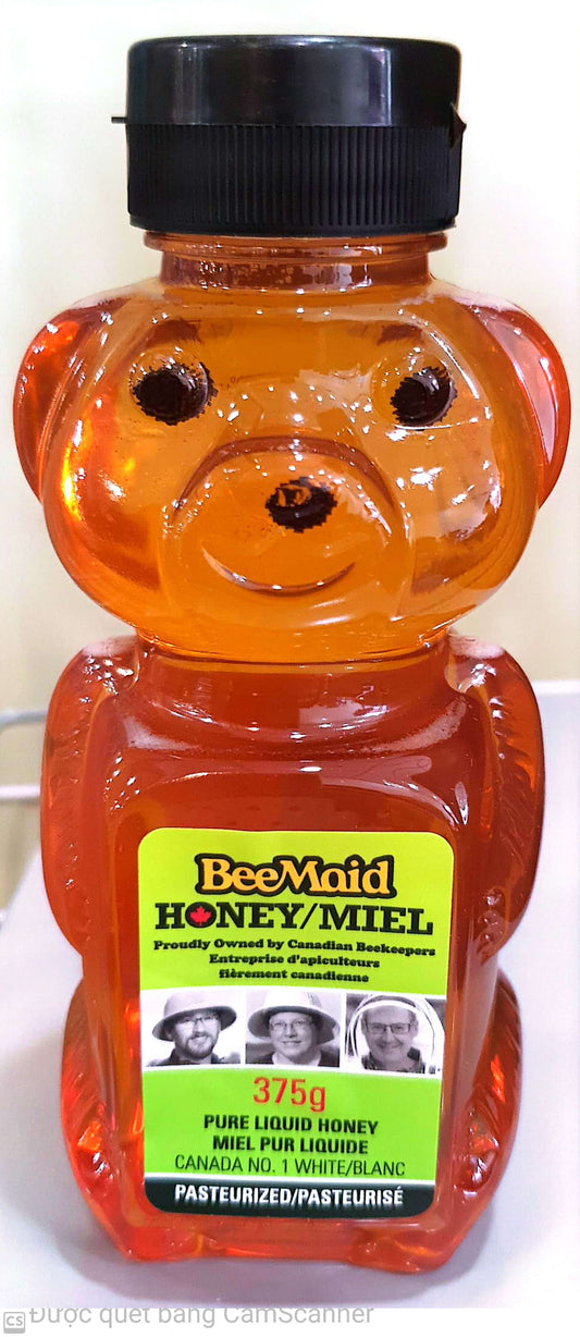 Beemaid honey liquid bear 375g