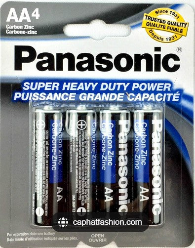 Panasonic super heavy duty carbon zinc AA4 4/pack
