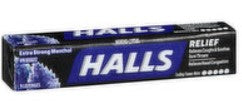 HALLS lozenge menthol 9pcs (20/box)