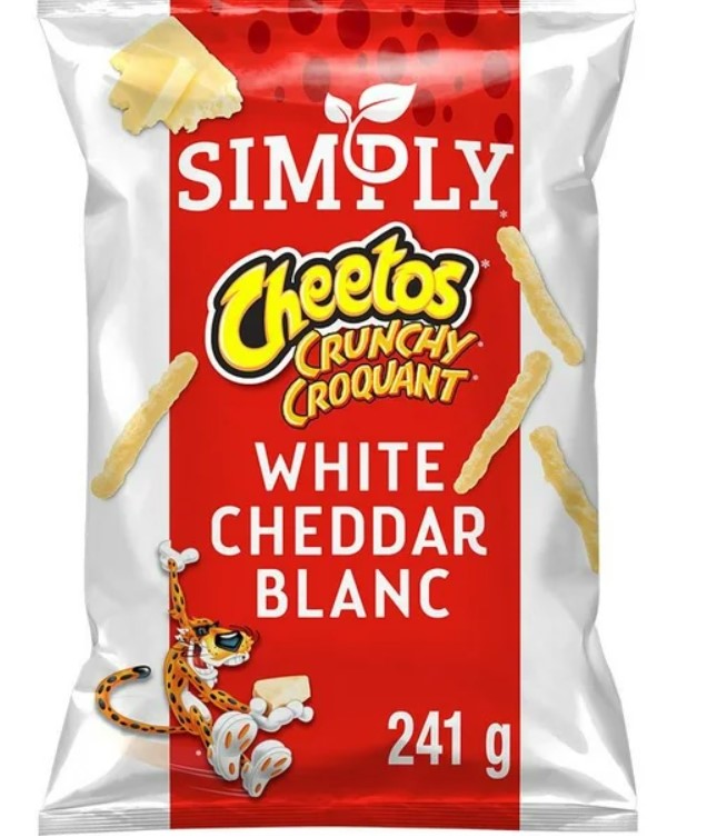 Simply Cheetos crunchy white cheddar 241g