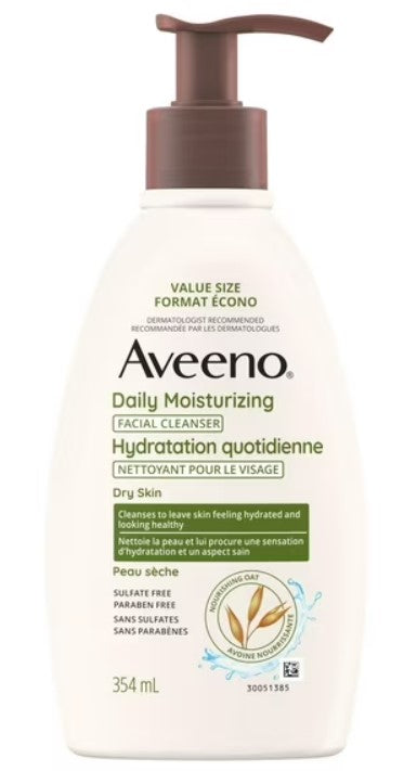 Aveeno Daily moisturizing Facial cleanser DRY SKIN 354ml