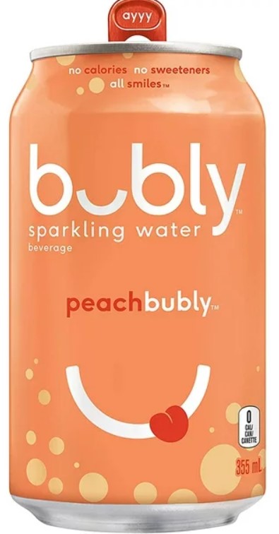 Bubly peach 335ml (yellow)