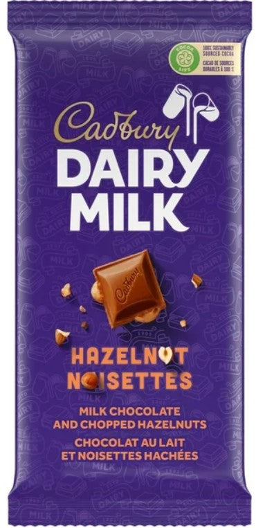 Cadbury hazelnut chocolate 100g