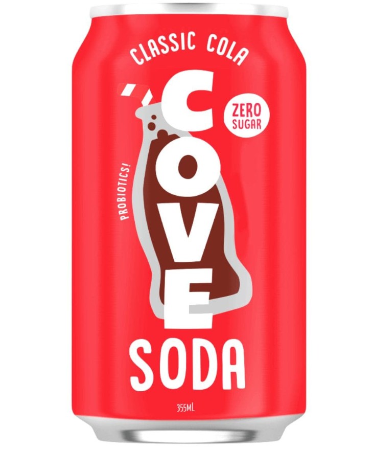 cove gut healthy soda can 355ml cola classic